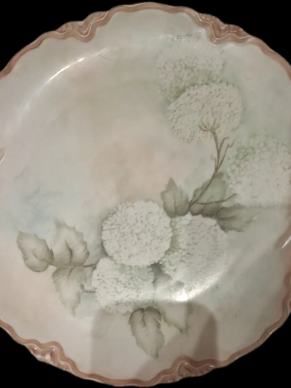 Hand-Painted Hutschenreuther Floral Porcelain Serving Plate
